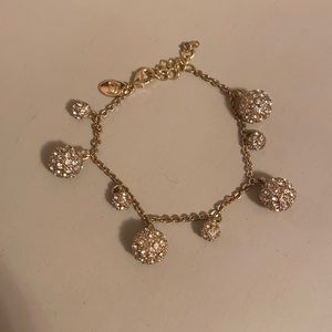 Charming Charlie Gold Ball Bracelet